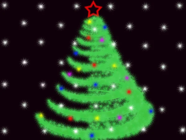 크리스마스 전나무 — 스톡 사진