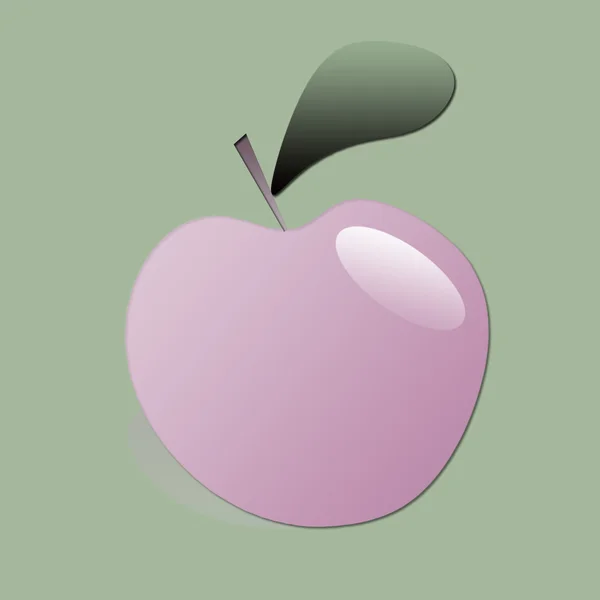 Różowy jabłko — Zdjęcie stockowe