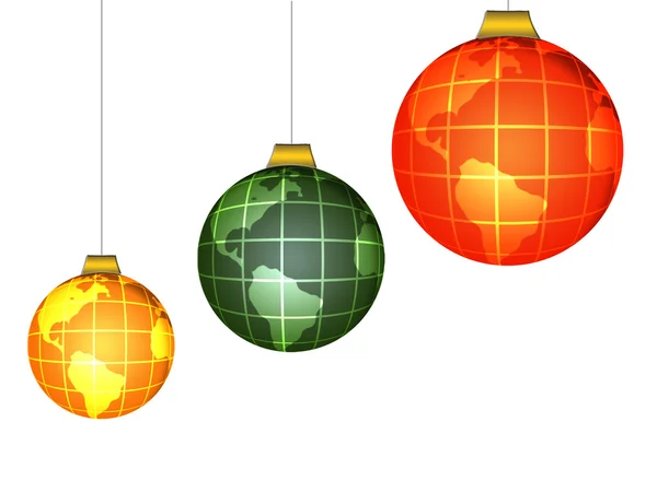 Christmas globes — Stock Photo, Image