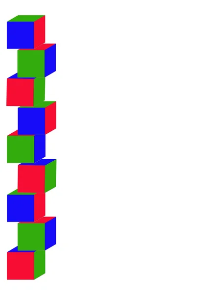 Colour cubes — Stock Photo, Image