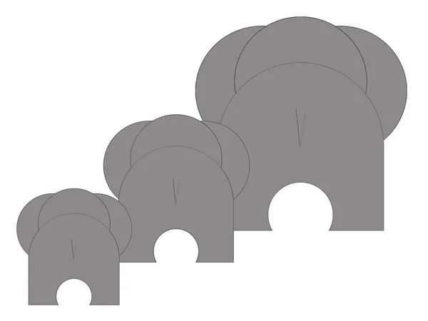 Tre elefanter – stockfoto
