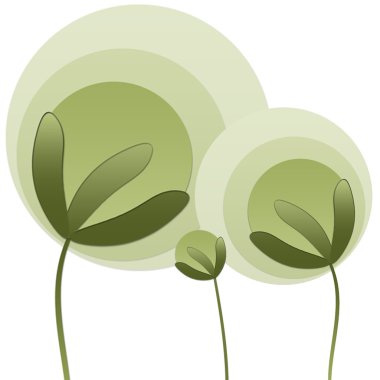 Abstract plants clipart