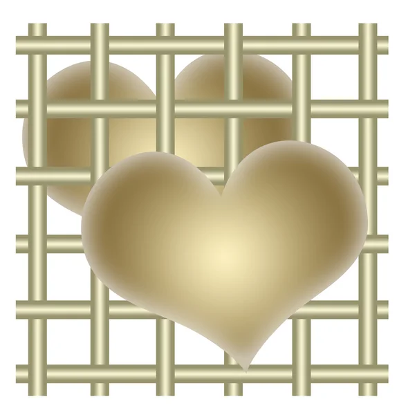 Hearts and bars — Stock Photo, Image