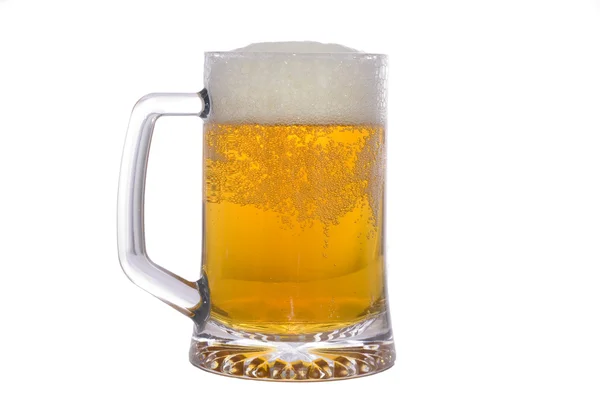 stock image Cold beer glass