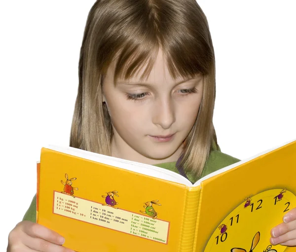 Young girl with book — Stock Photo, Image