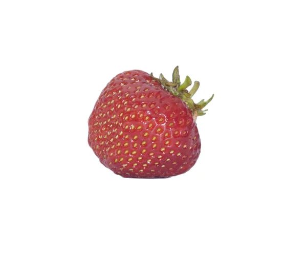 Red strawberry isolated on white backgro — Stock Photo, Image