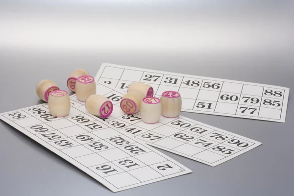Tarjeta de bingo Lotto para divertirse — Foto de Stock