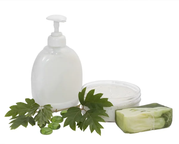 Spa aromatherapy on white background — Stock Photo, Image