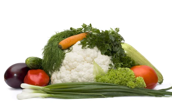 야채 신선도 흰색 b에 고립 — 스톡 사진