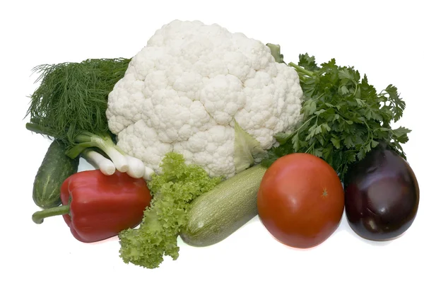 야채 신선도 흰색 b에 고립 — 스톡 사진