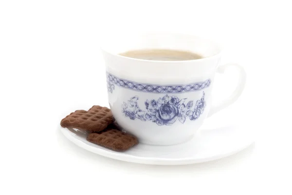 흰색 위에 커피 컵 — 스톡 사진