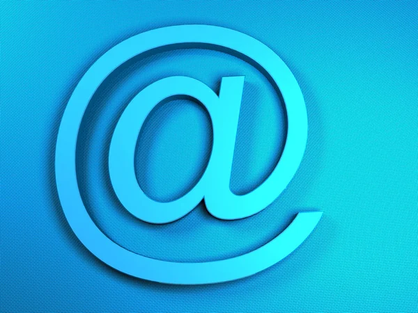 E-mail sighn niebieski — Zdjęcie stockowe