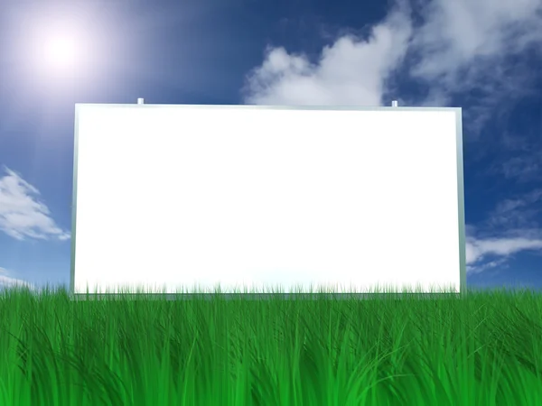 stock image Billboard on green grass