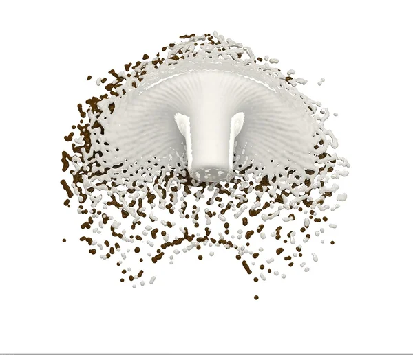 Chocko és a tej splash — Stock Fotó