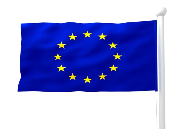 欧洲上白色的标志 — 图库照片