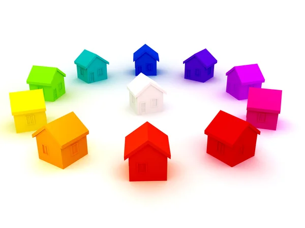 stock image Group of houses