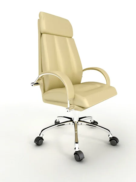 Бізнес-крісло над білим . — стокове фото