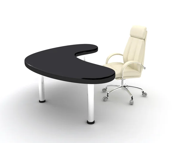 Бізнес-крісло над білим . — стокове фото