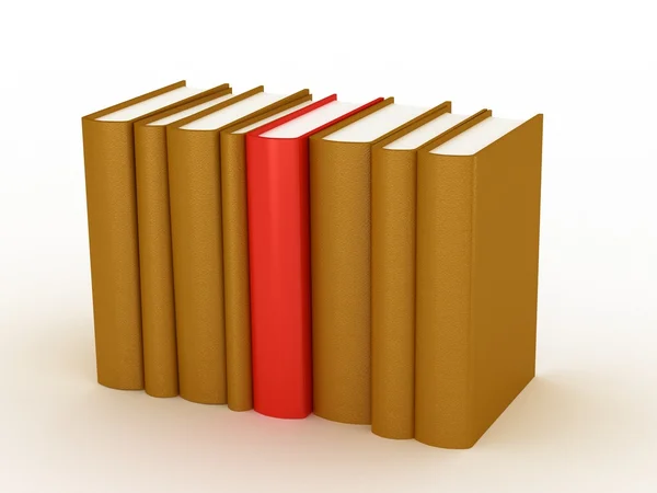 Stack of Books on white background — Stock Photo, Image
