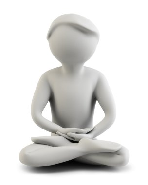 3d - meditation clipart