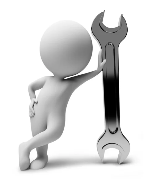 3d small -wrench — Stock Photo, Image