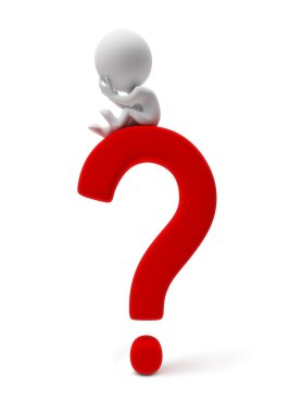 3d small -question clipart