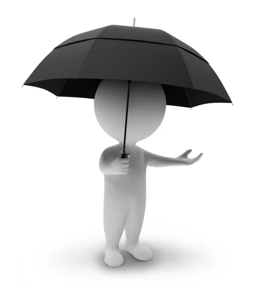3d klein -Regenschirm — Stockfoto
