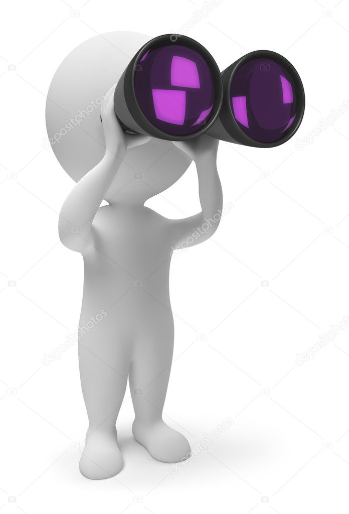 3d small - binoculars
