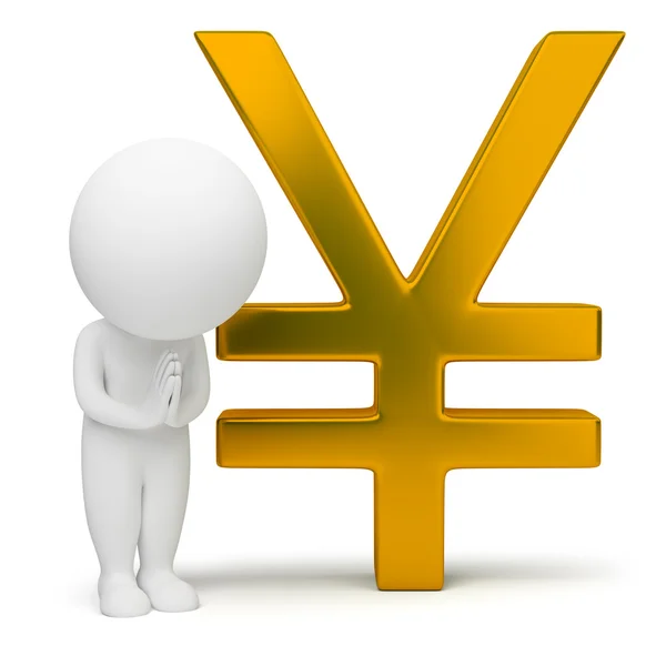 stock image 3d small - yen sign