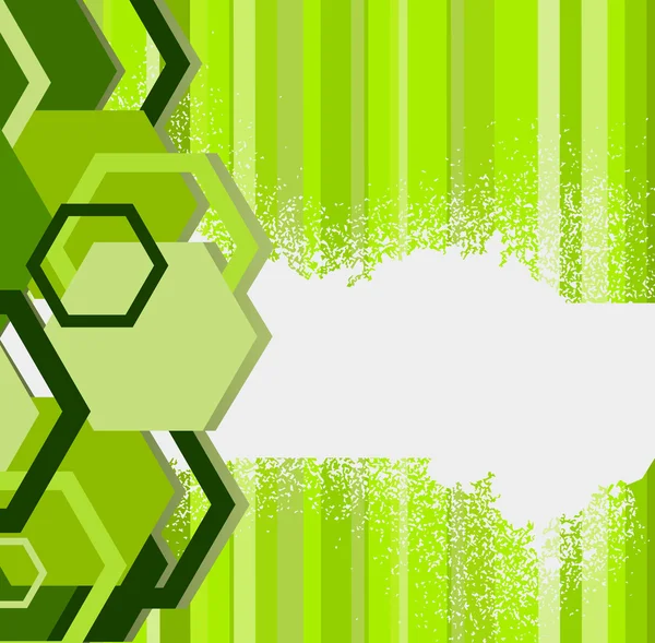 Snygg grön banner. vektor illustratio — Stock vektor