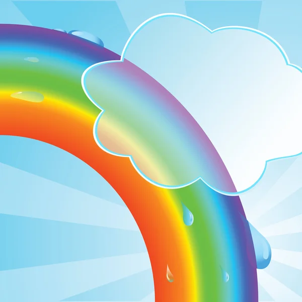 虹と生態学的背景 — ストックベクタ