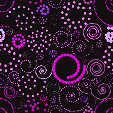 Abstract background with spirals. Vector clipart