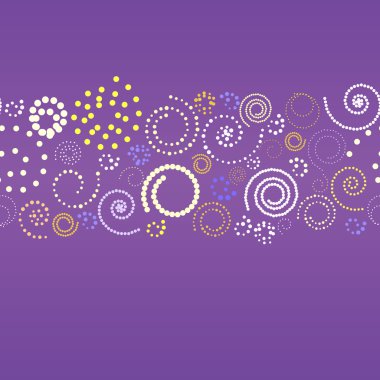 Abstract banner with spirals. Vector ill clipart