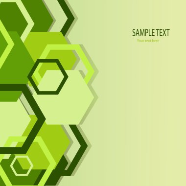 Stylish green banner. Vector illustratio clipart