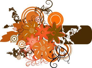 çiçek ile bir banner gösterimi