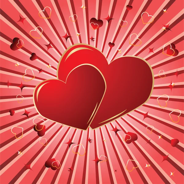 Valentine pozadí. vektorový illustratio — Stockový vektor