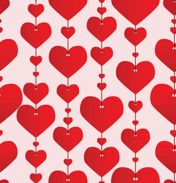 Fondo rojo San Valentín. Vector illustr — Vector de stock