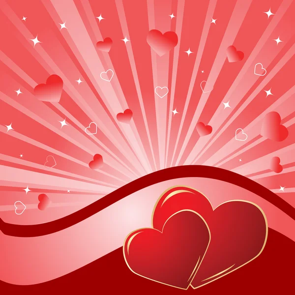 Un fond de Saint Valentin. Illustration vectorielle — Image vectorielle