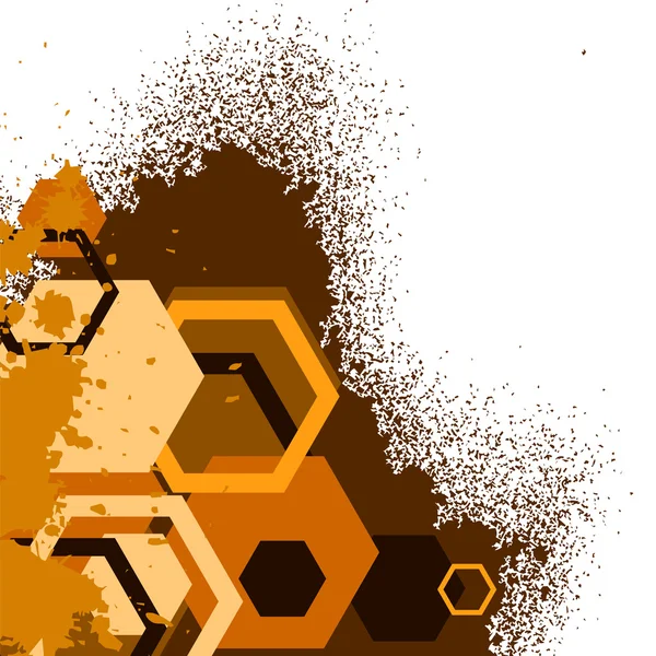 Grunge terracott baner. Illustrat vectoriel — Image vectorielle