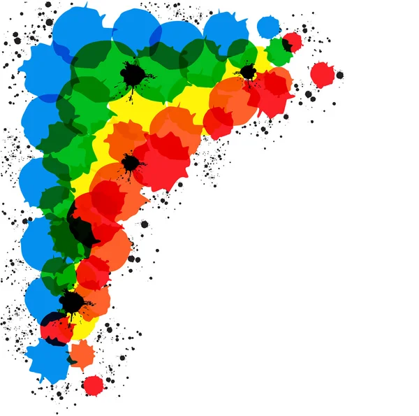 Rámec z barevných kruhů. vektorové il — Stockový vektor