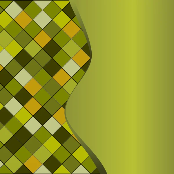 Gröna geometriska mönster. vektor illust — Stock vektor
