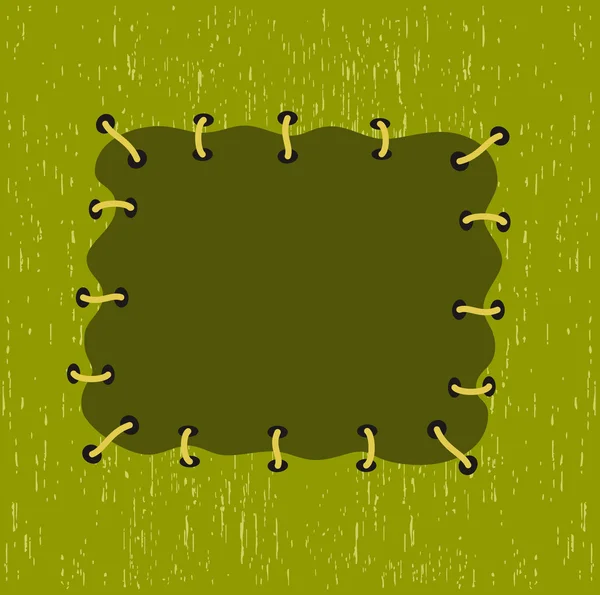 Parche verde. Ilustración vectorial — Archivo Imágenes Vectoriales