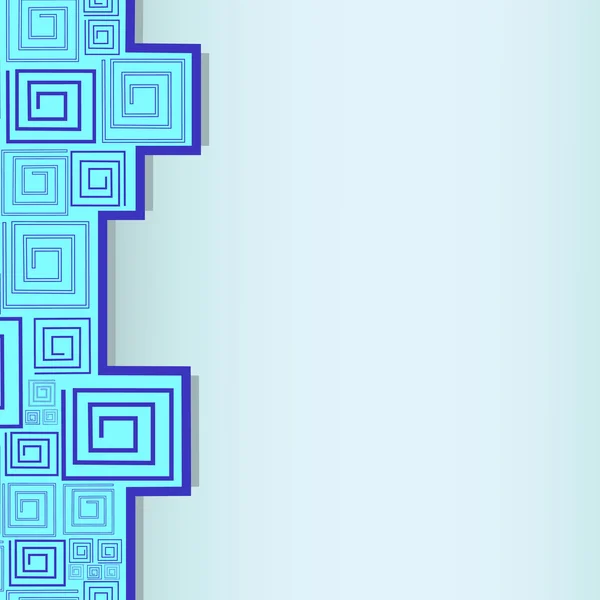 Geometrisches Muster mit Spiralen. Vektor — Stockvektor