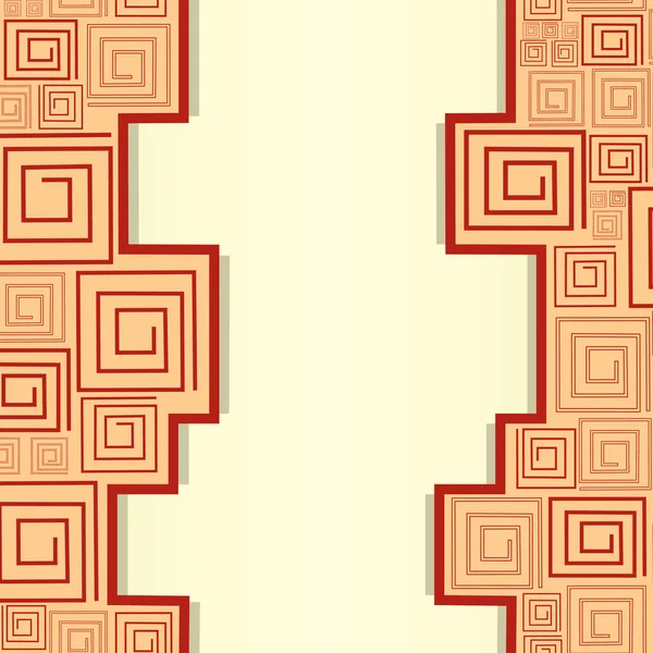 Modello geometrico con spirali. Vettore — Vettoriale Stock