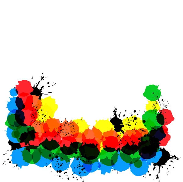 Rámec z barevné kruhy — Stockový vektor