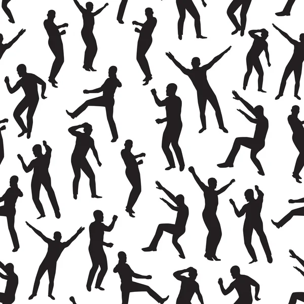 Senza soluzione di continuità l'immagine di ballare giovani uomini — Vettoriale Stock