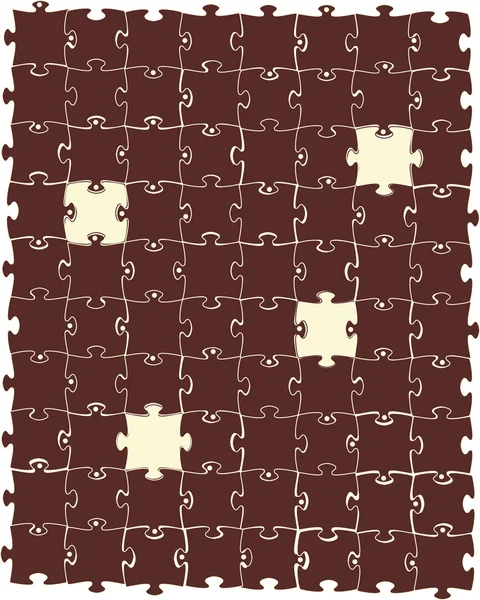 Puzzle. Illustration vectorielle — Image vectorielle