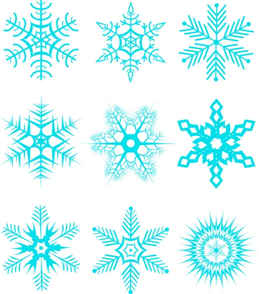 Collection de flocons de neiges2 — Image vectorielle