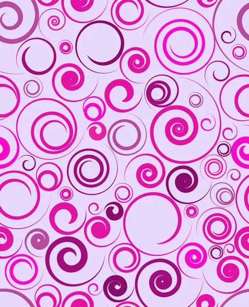Roze achtergrond met spiralen — Stockvector