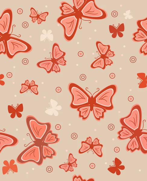 Abstract background with butterflies — Stock Vector